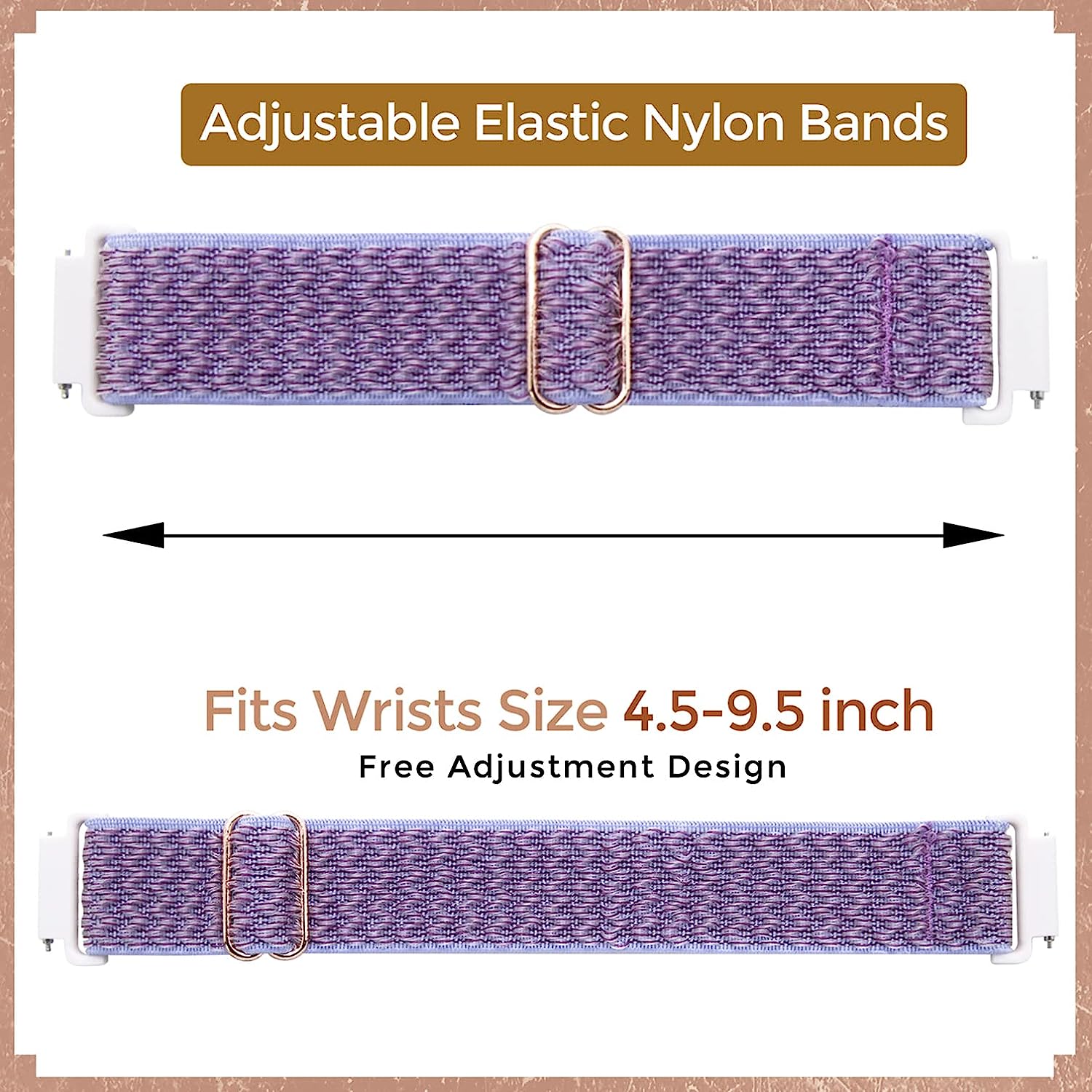 Farluya 3 Pack 18mm Stretchy Nylon Watch Bands for Fossil Women's Gen 5E 42mm / Gen 6 42mm,Soft Quick Release Wristband Loop Elastic Strap for Fossil Venture Gen 4 HR/Gen 3 Women Men - Image 3